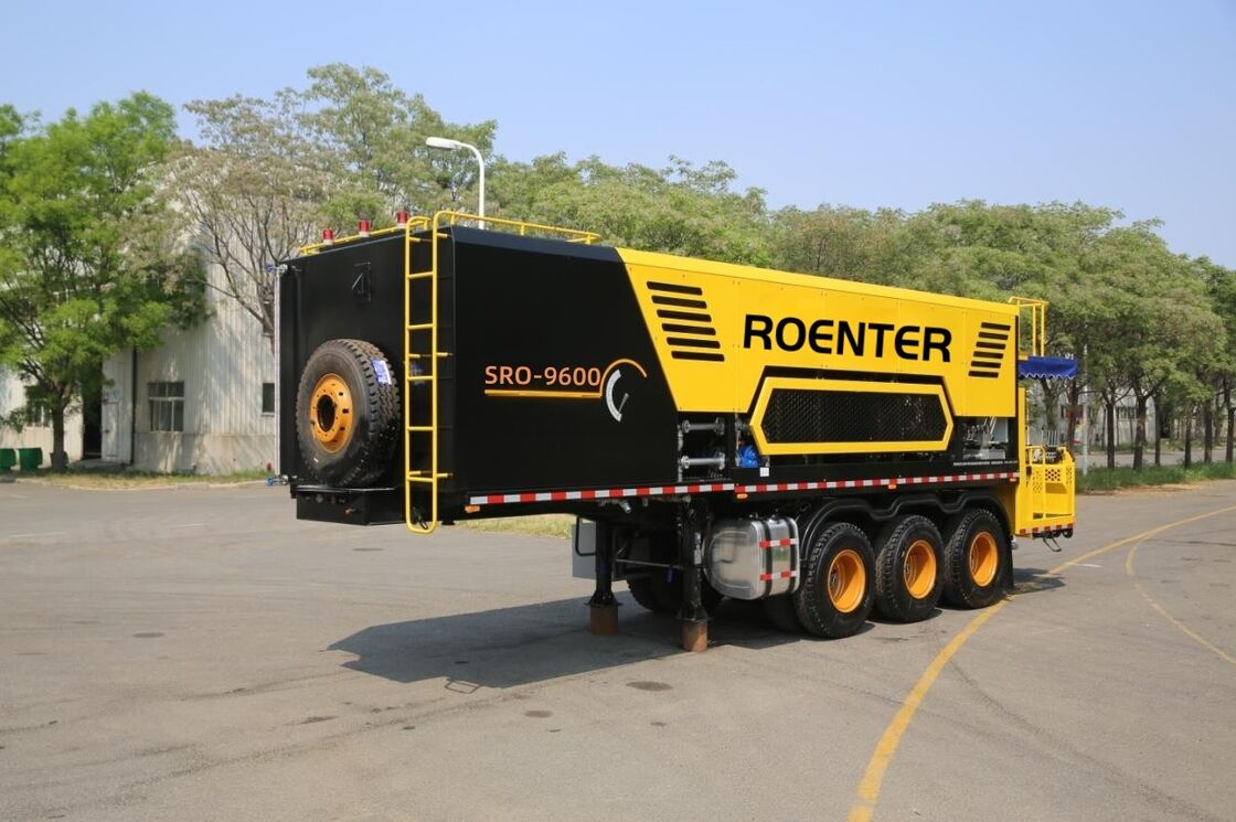 SRO-9600TFC Tipe Trailer Intelligent Micro Surface Paver, Slurry Seal Paver untuk pemeliharaan jalan aspal