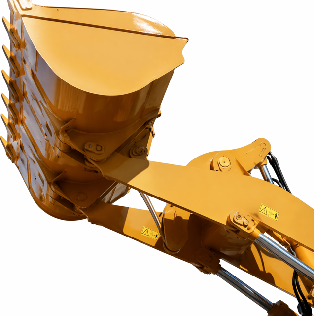 Wheel Loader Konstruksi Tugas Berat, Desain Aman, Front End Loader Perawatan Mudah untuk Pekerjaan Pertambangan Bangunan